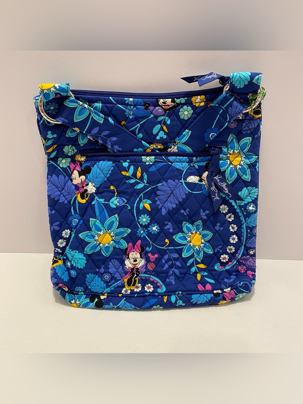 Vera Bradley x Disney Hipster Blue Minnie Mouse Floral Crossbody NWT. RARE